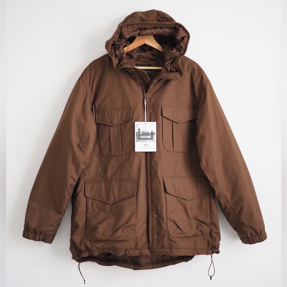Engineered garments heattech utility Uniqlo parka jacket new